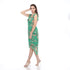 Flash Sale: Green Blossom Pleated H-L Dress – DR1037